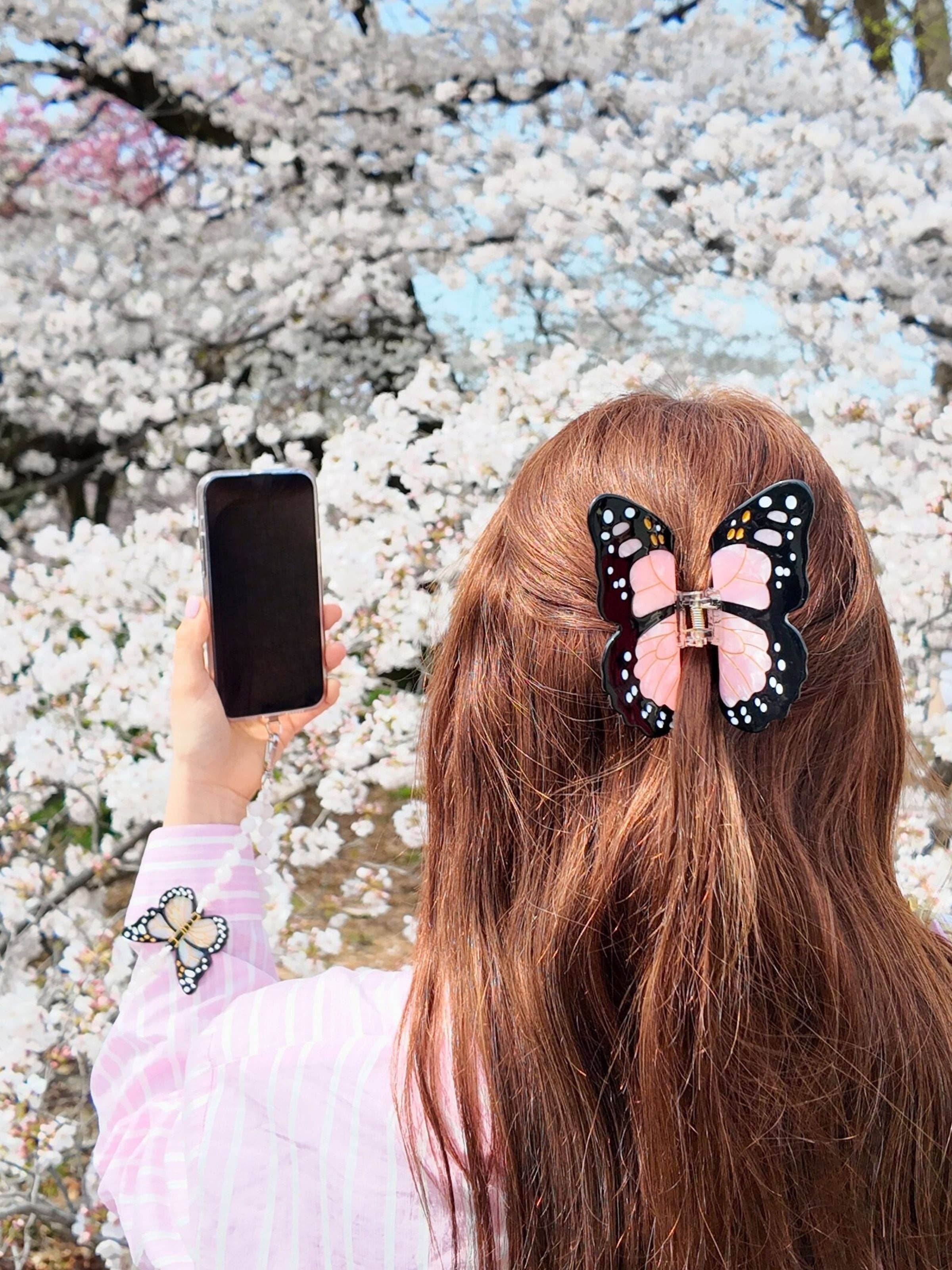 Solar Eclipse – wholesale Hair clip – Women’s – Hand-painted Monarch Butterfly Claw Hair Clip | Eco-Friendly9
