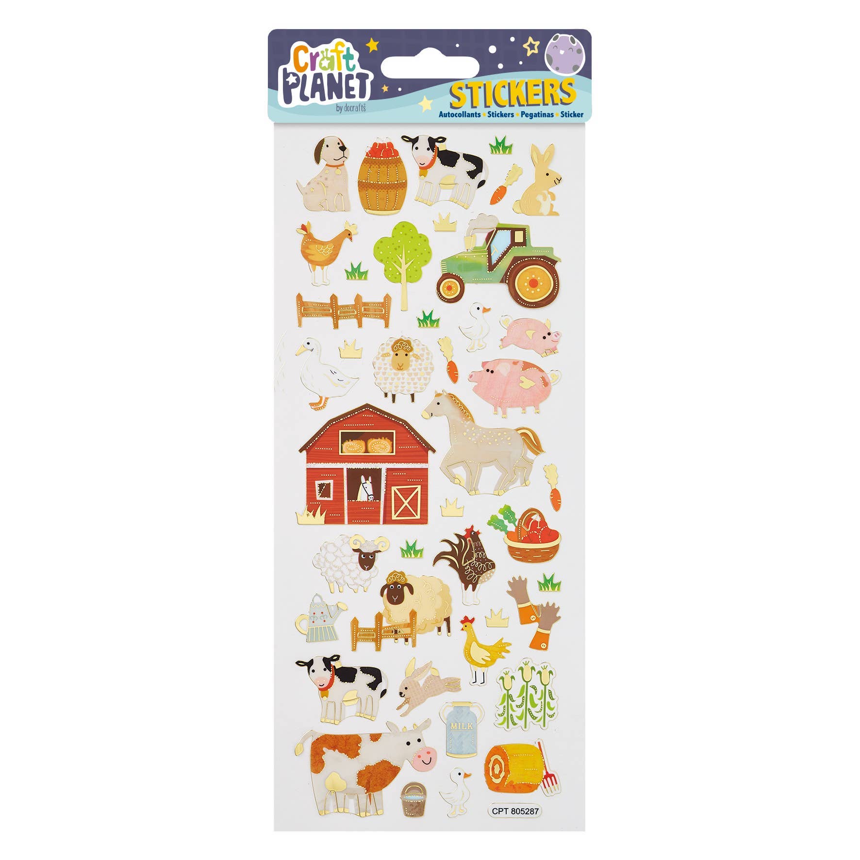 West Design Products UK – wholesale Sticker – Child & baby – Craft Planet Fun Stickers, On The Farm, Stickers0