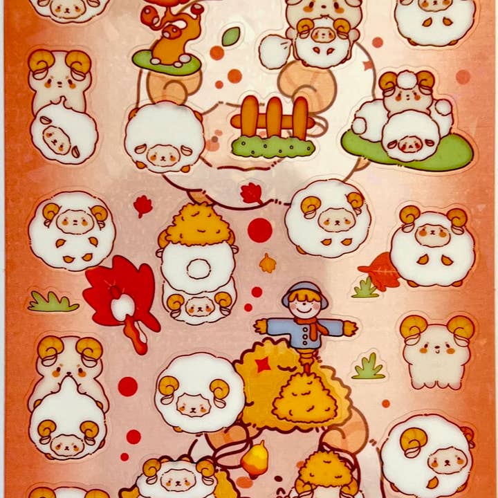 51133 AUTOCOLLANTS FERME DE MOUTONS pour la vente par BCmini