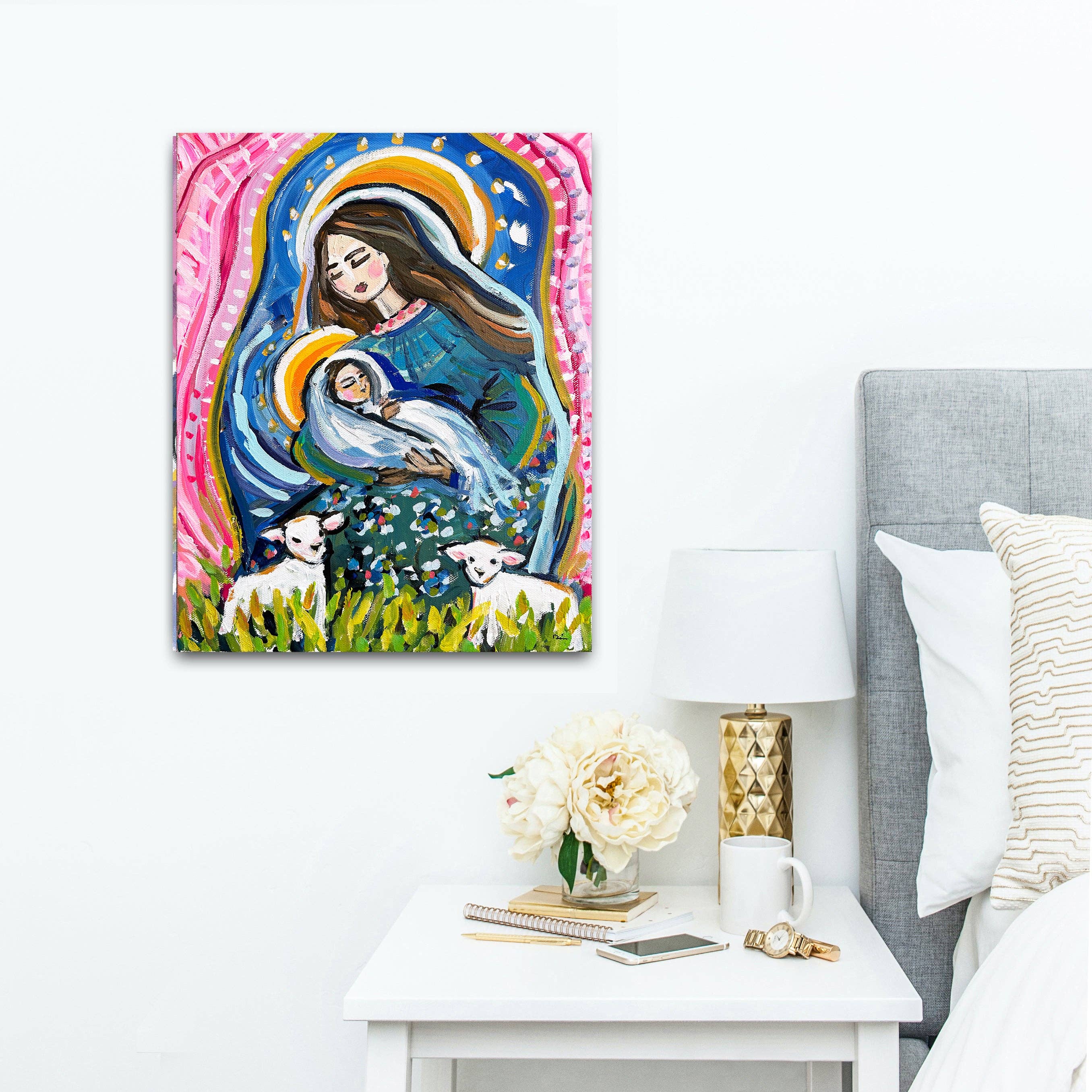 Maren Devine Art - Wholesale Art Print - "Blue Madonna" Print on Paper4