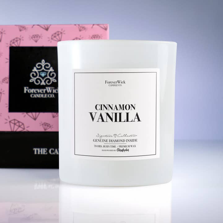 ForeverWick Candle Co – Engroshandel Glaslys – Cinnamon Vanilla Diamond