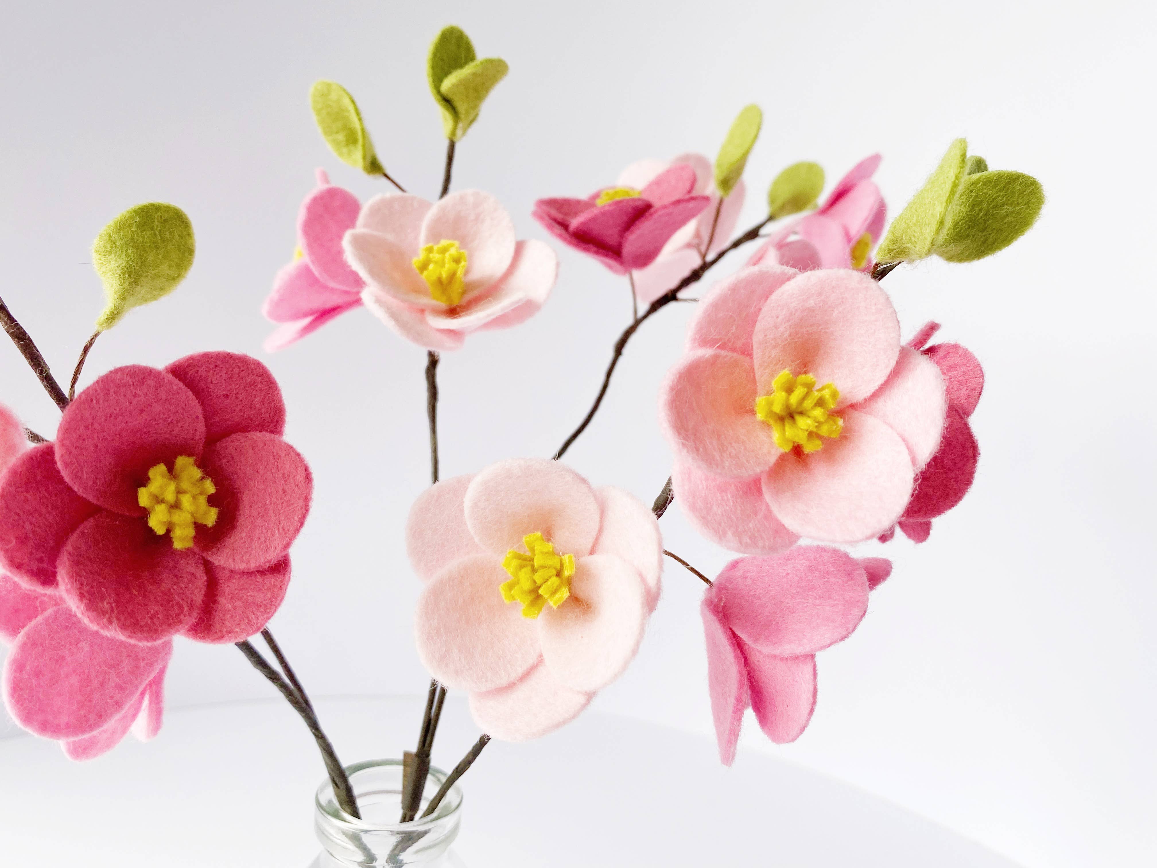 The Handmade Florist – wholesale DIY craft kit – Cherry Blossom Posy felt flower craft kit6