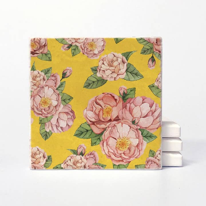 Versatile Coasters Canada - Wholesale Coasters - Antique Flowers Coasters4