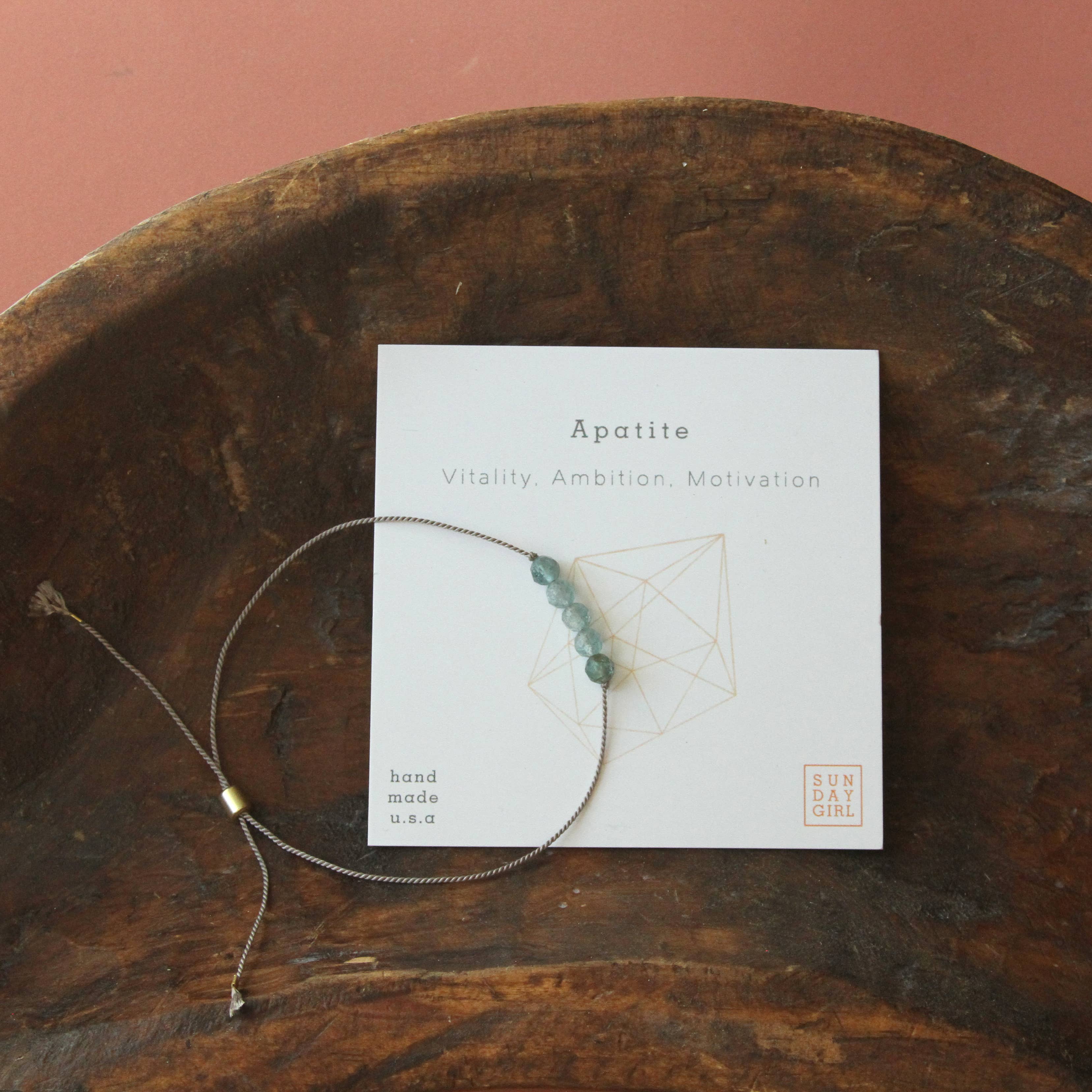 Sunday Girl by Amy DiLamarra - Vente Bracelet de perles - CGB-APA | Bracelet en pierres et cristaux de guérison en apatite6