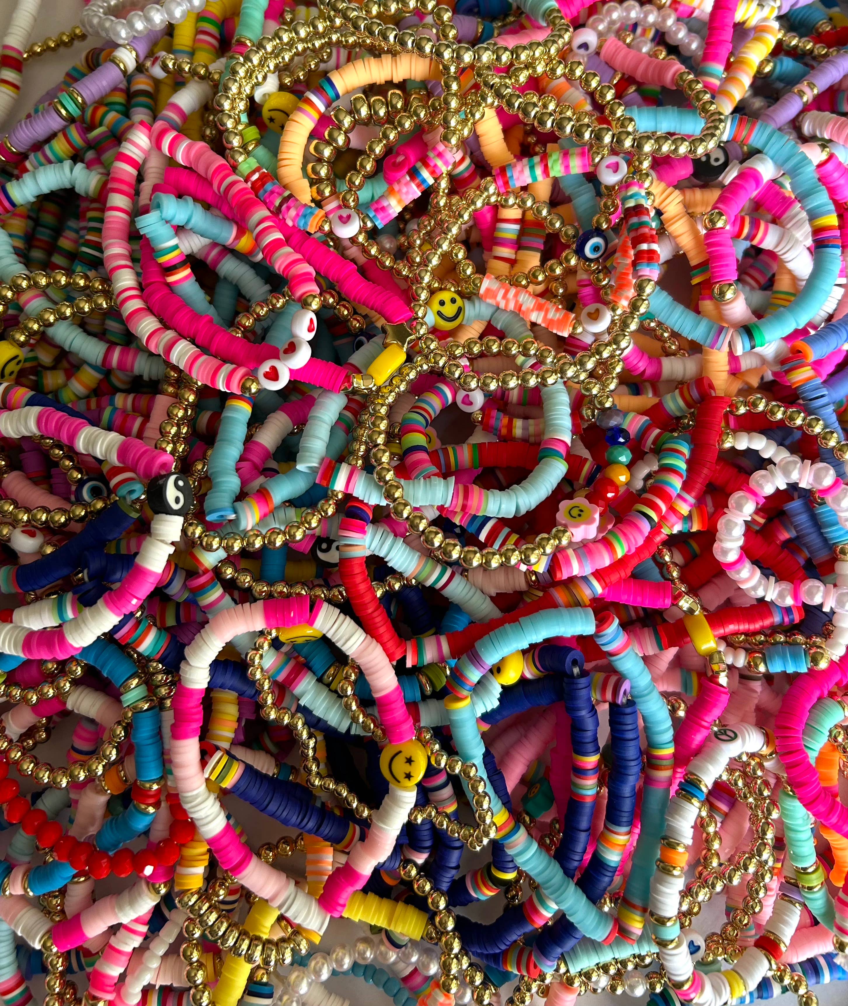 Kate Tuesday Jewelry - Vente Bracelet de perles - Bracelets extensibles d'été aux couleurs vives3