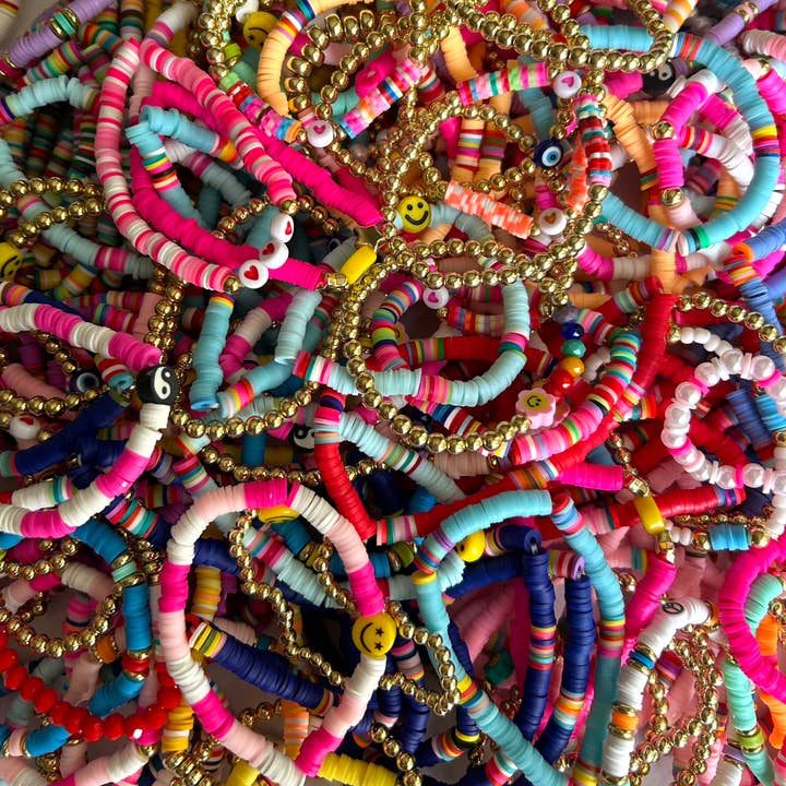 Kate Tuesday Jewelry - Wholesale Beaded Bracelet - 🩷Bright Colored Summer Stretchy Bracelets🌸3