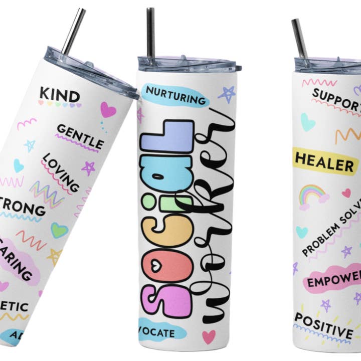 Social Worker 20 oz Tumbler for wholesale by Perfectly Diverse Trendz, LLC