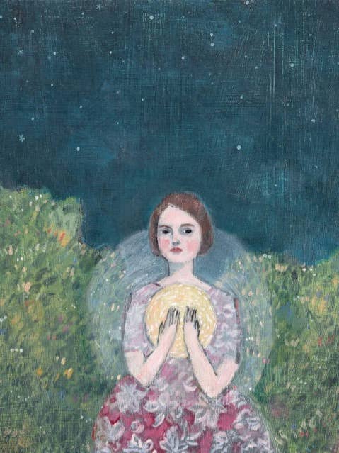 her radiance lit the night - print for wholesale by Amanda Blake