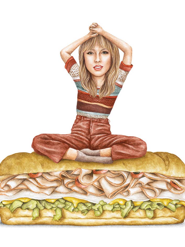 Taylor Swift - Anti Hero - Watercolor Print for wholesale by Celebs on Sandwiches