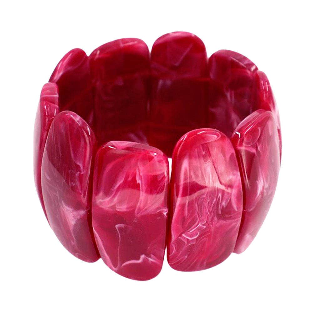 Sensibling Corp. – Pulseira por atacado – Pulseira Larga Marmoreada Esticável em Negrito7