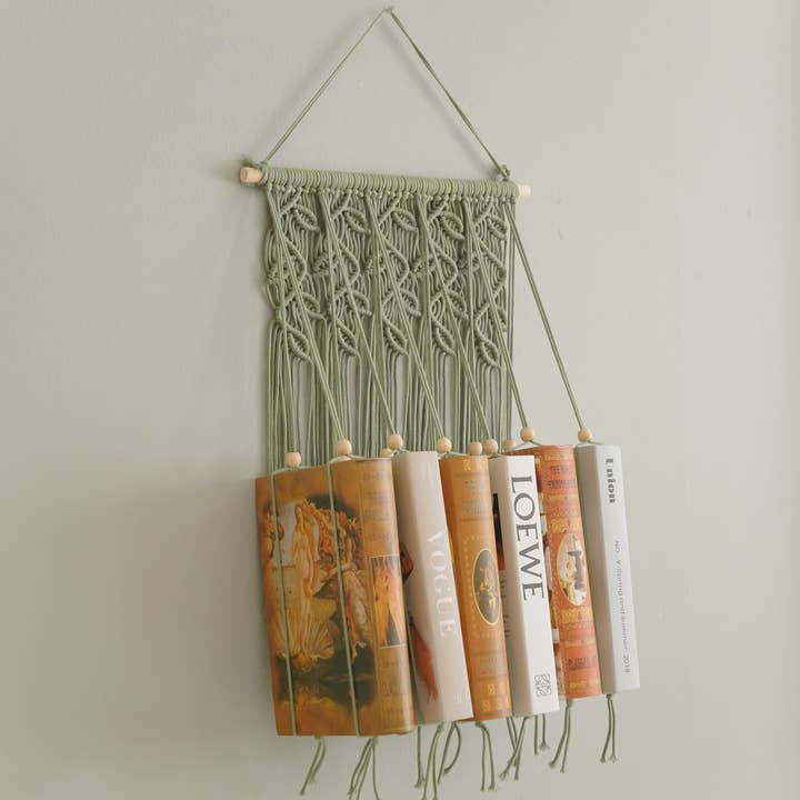 Estantería de macramé I34 para venta al por mayor de BeanDaikon