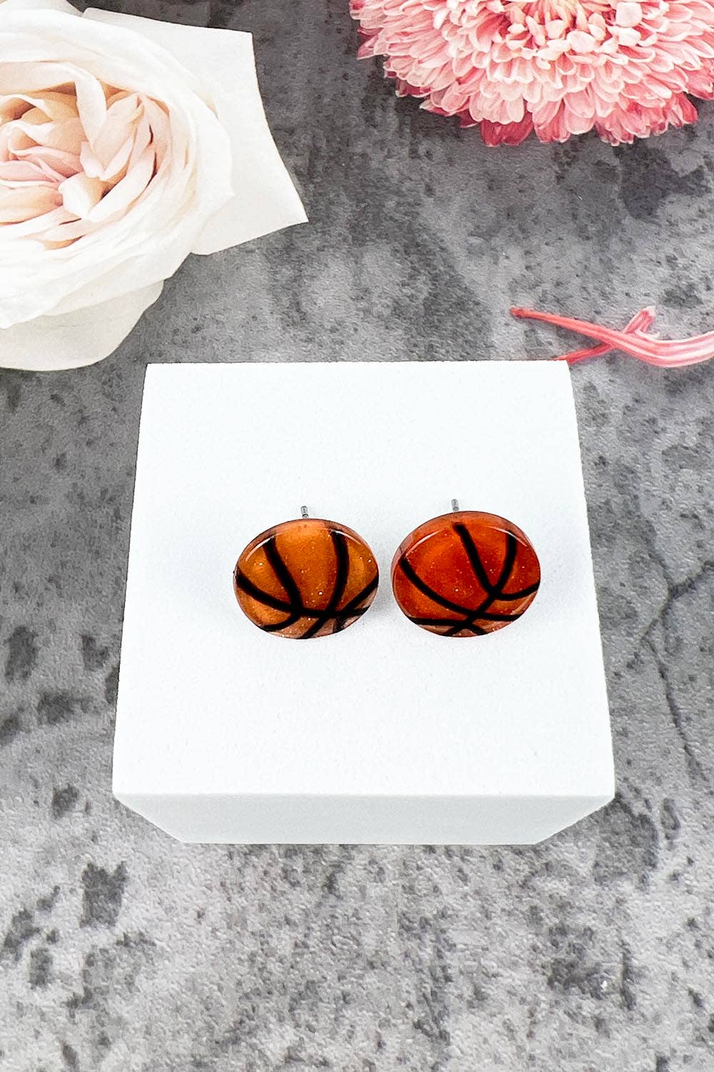JHP Collection - Wholesale Stud/Post Earrings - VARIETY OF SPORTS BALL EPOXY MINI STUD EARRINGS20