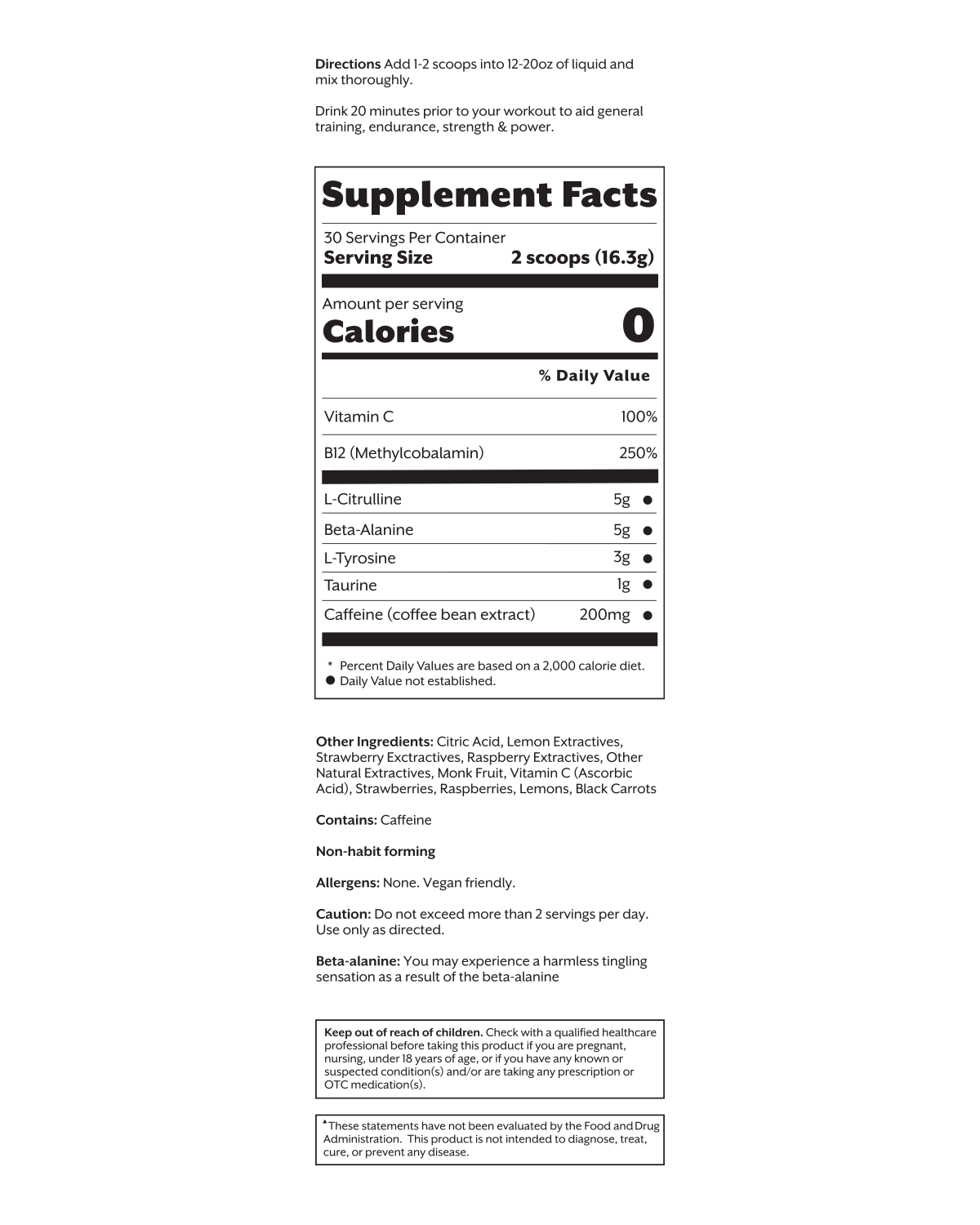 Promix - Wholesale Oral Supplement/Vitamin - Pre-workout20