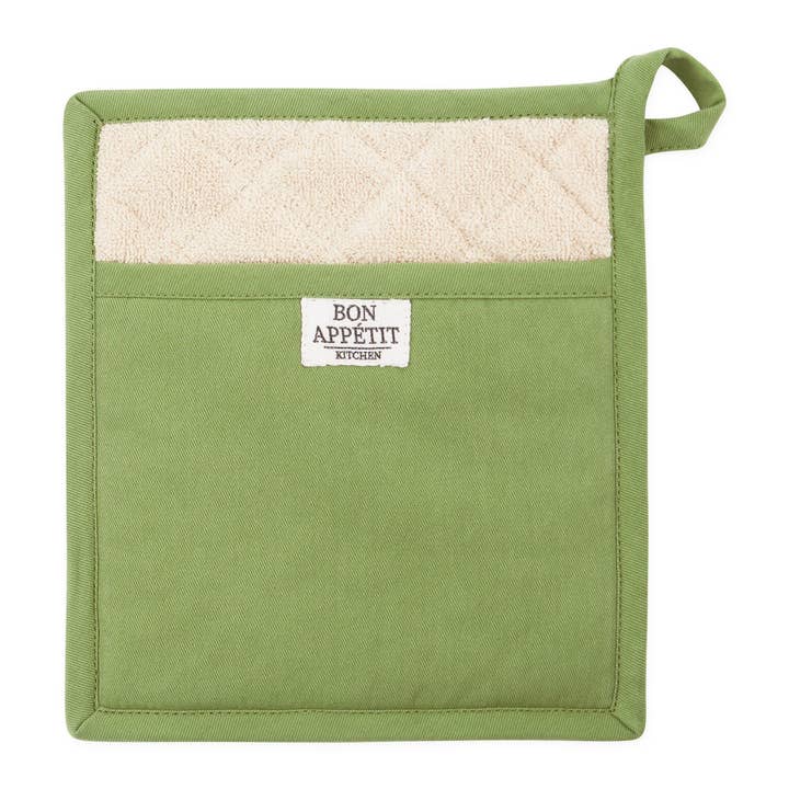 Clover Chino Potholder for wholesale by Design Imports