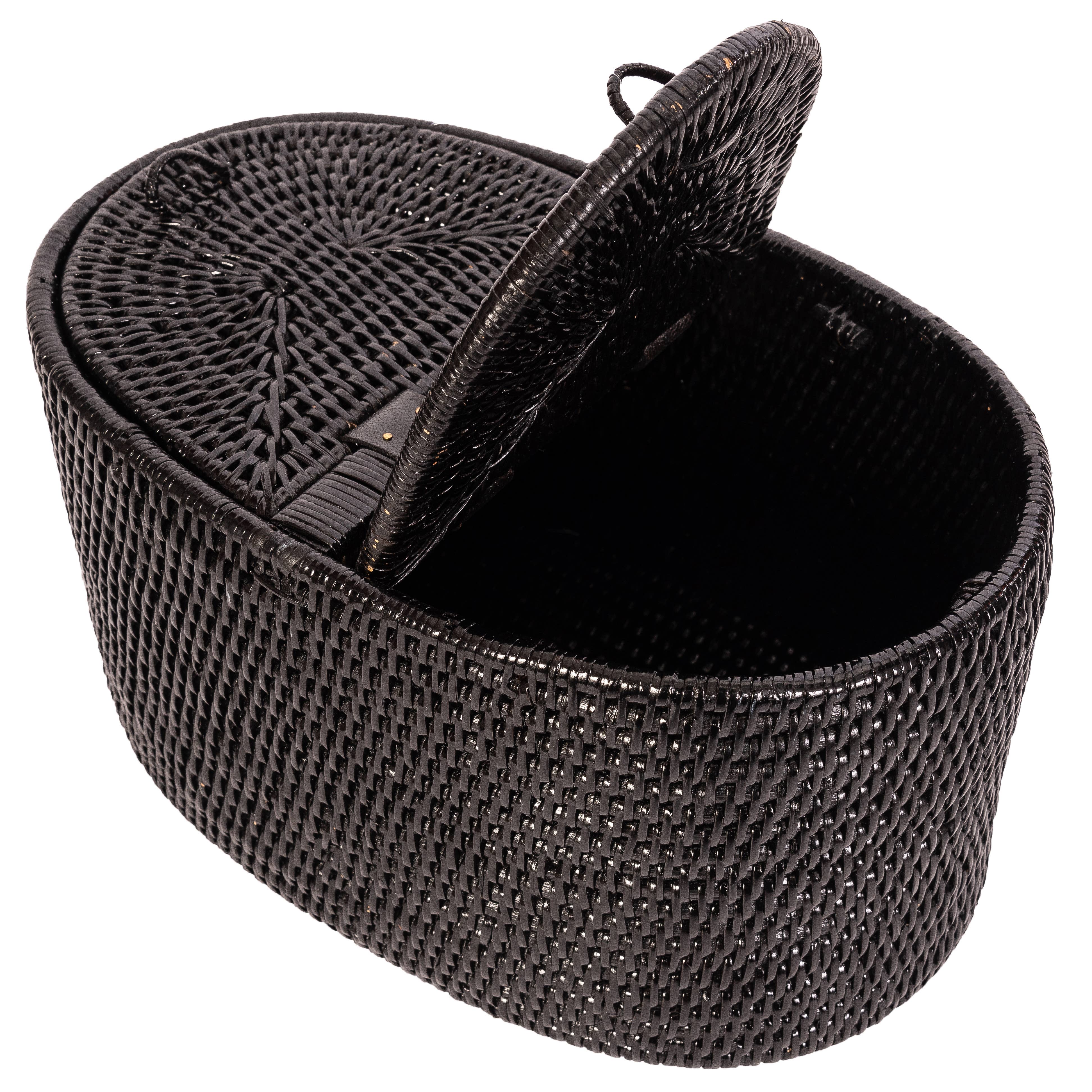 Artifacts Trading Company - Wholesale Toilet Paper Holder - Oval Rattan Double Tissue Roll Box7