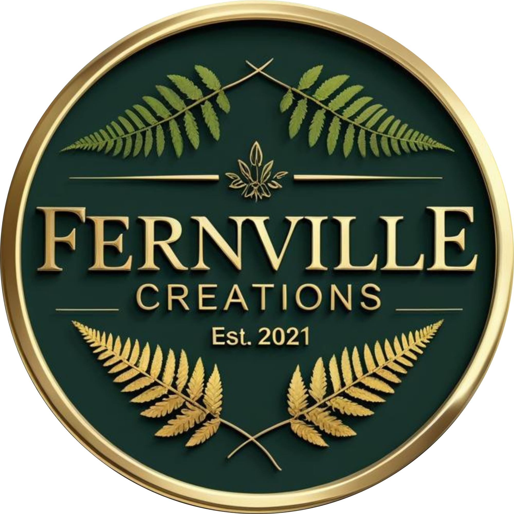 Fernville Creations - Vente Objets de décoration - Décoration en céramique Winter Night avec motif de vitrail15