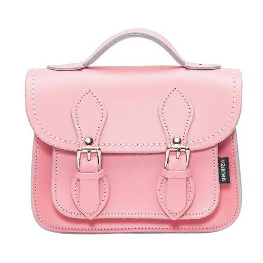 Handgjord läder Micro Satchel - Pastell Rosa för wholesale av Zatchels