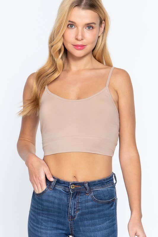 Active Basic | Active USA - Vente Caraco – femme - Débardeur à dos torsadé avec bonnet de soutien-gorge amovible et col rond14