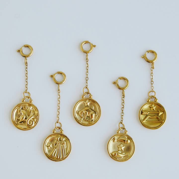 Zodiac Chain Charms - Spring Clasp for wholesale by Curated By Suarez