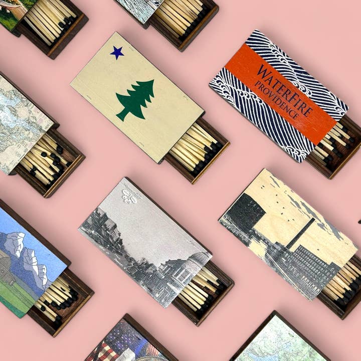 Ingeneius - Wholesale Match Holder - Wooden Keepsake Matchbox With Matches - Custom3