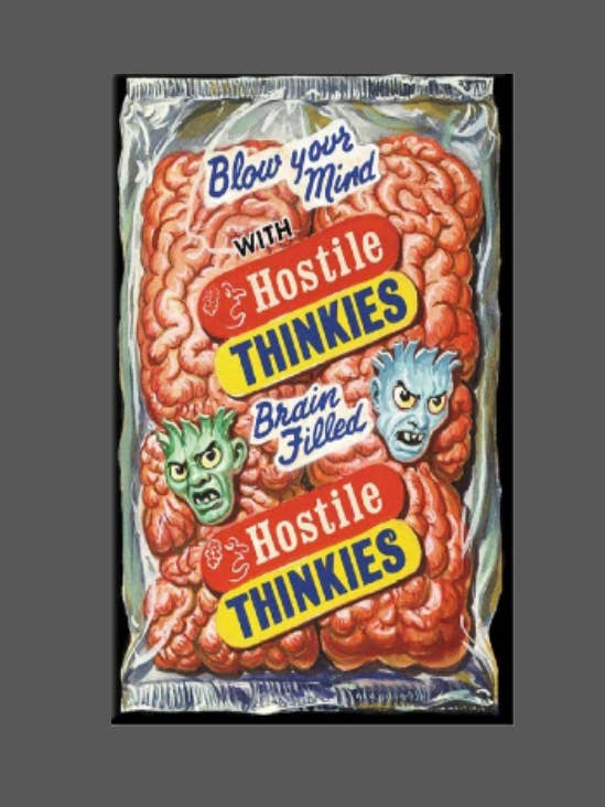 MAFFE PAKKETTEN, Thinkies, Magnet, Button, Wacky Packs voor wholesale door Ba Ba Buttons