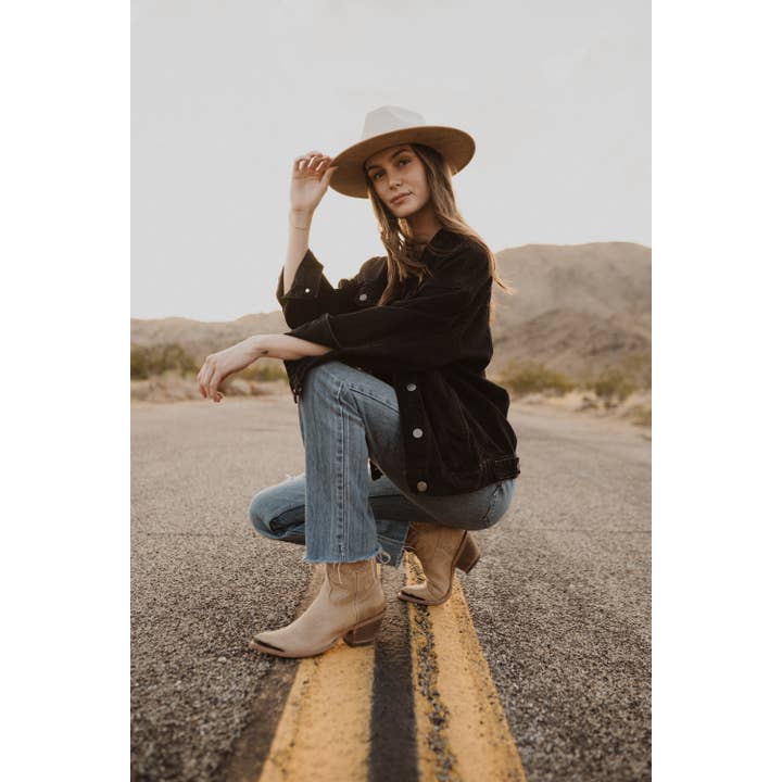 The Modern Cactus Co - Wholesale Fedora - Unisex - Unisex Vegan Suede Bi-Color Rancher Hats1