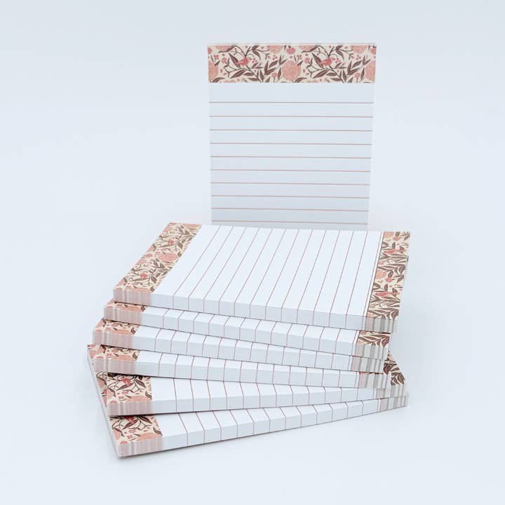 Bloc-notes ligné Carnation Grove – 4" x 6", 50 pages (Copie) pour la vente par Winterberry Paper Co.