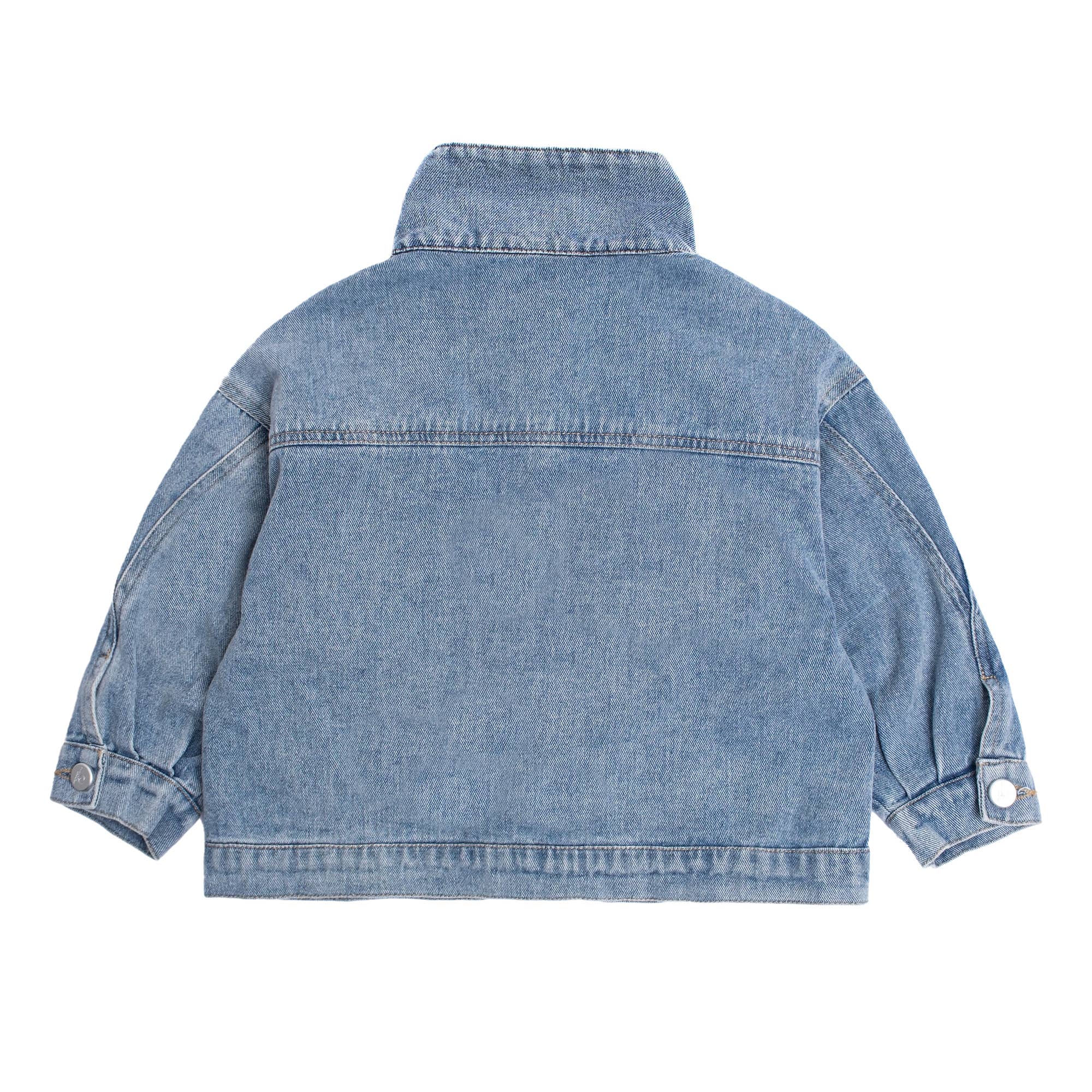 GirlyPirateCo - Wholesale Denim Jacket - Kids - Plain Blank Girls Denim Jacket Stylish Jean Outerwear 2-8Yrs4