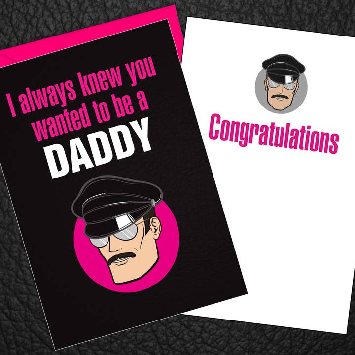 Peachy Kings / Kweer Cards - Wholesale Father's Day Card - Daddy Greeting Card (Gay, Queer, LGBTQ)
