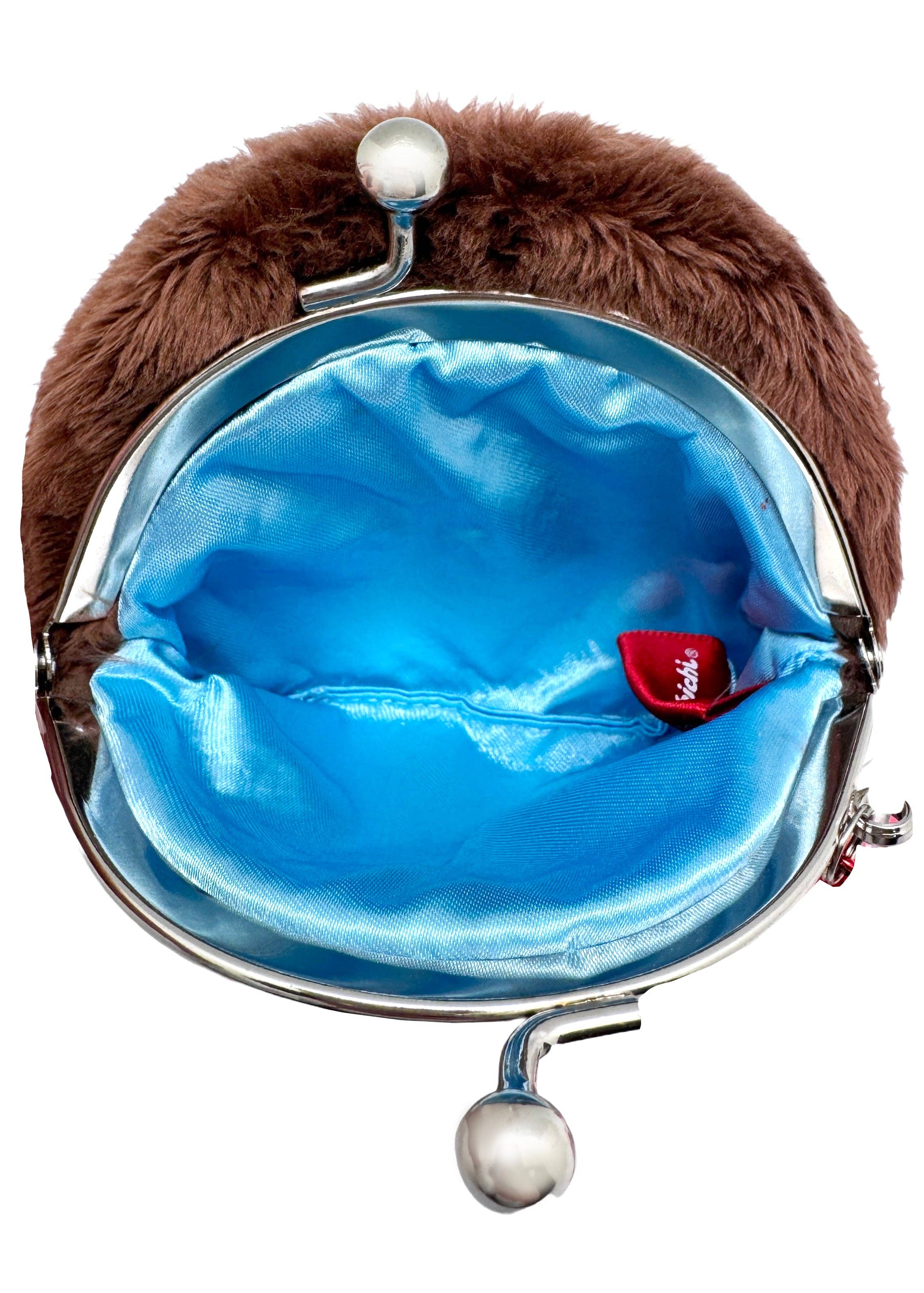 LASR – wholesale Myntväska - Dam – Monchhichi-Kun mjuk myntpåse med ansikte3