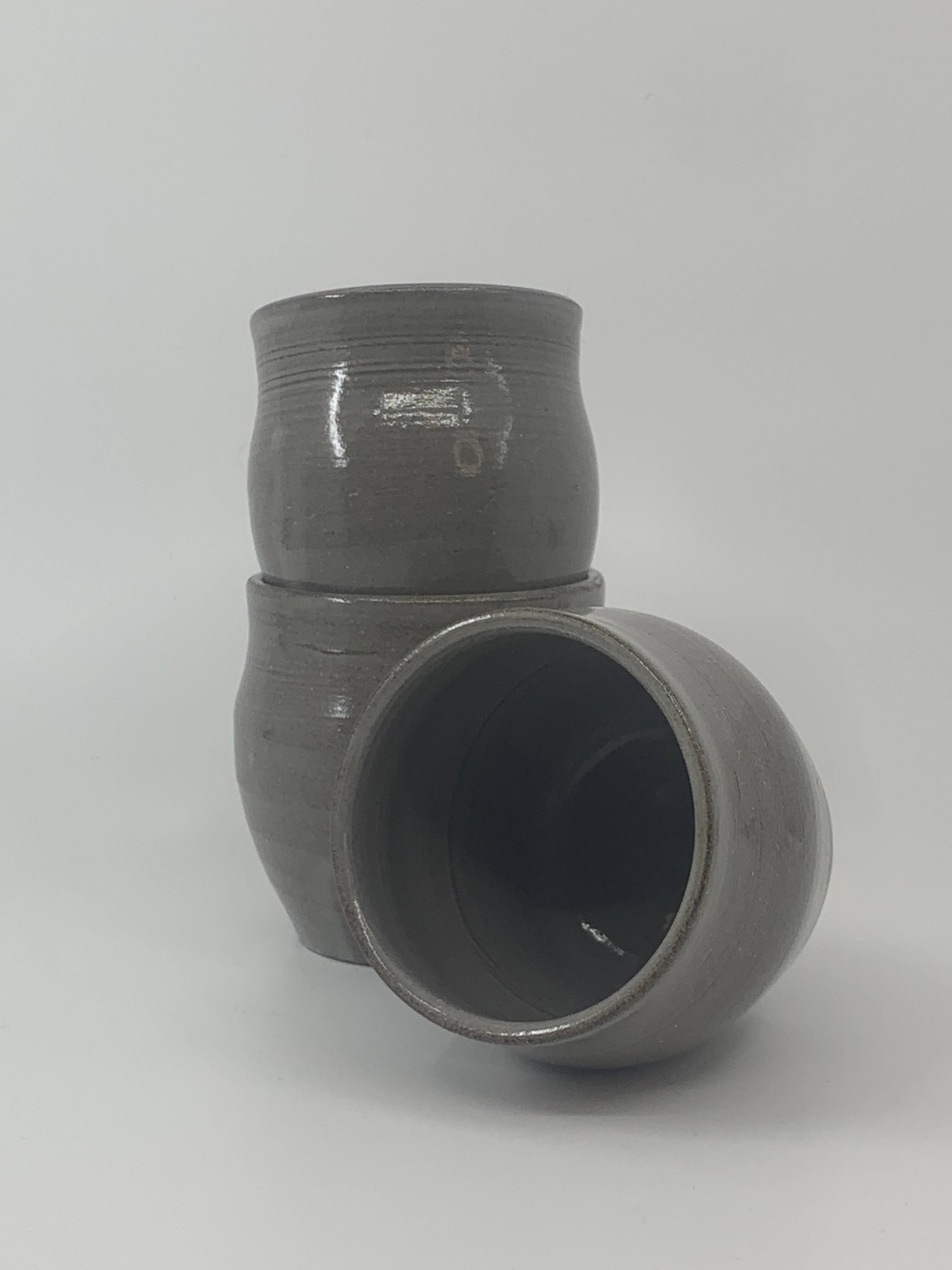 Katie Piro Pottery - Wholesale Drinking Glass/Cup - Handmade Little Sippers, Ghost White5