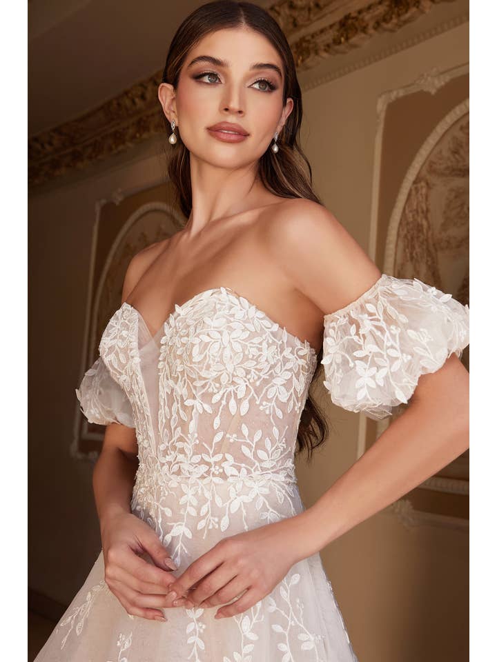 Off White-Nude ABITO DA SPOSA IN SALICE in vendita all'ingrosso su Faire