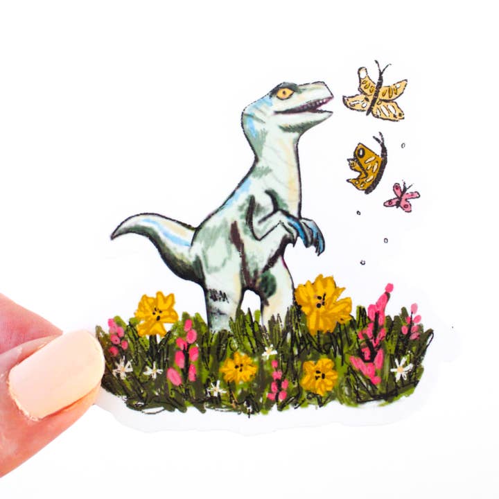 Amy Hartelust Art and Illustration - Wholesale Sticker - Spring Raptor Vinyl Sticker1