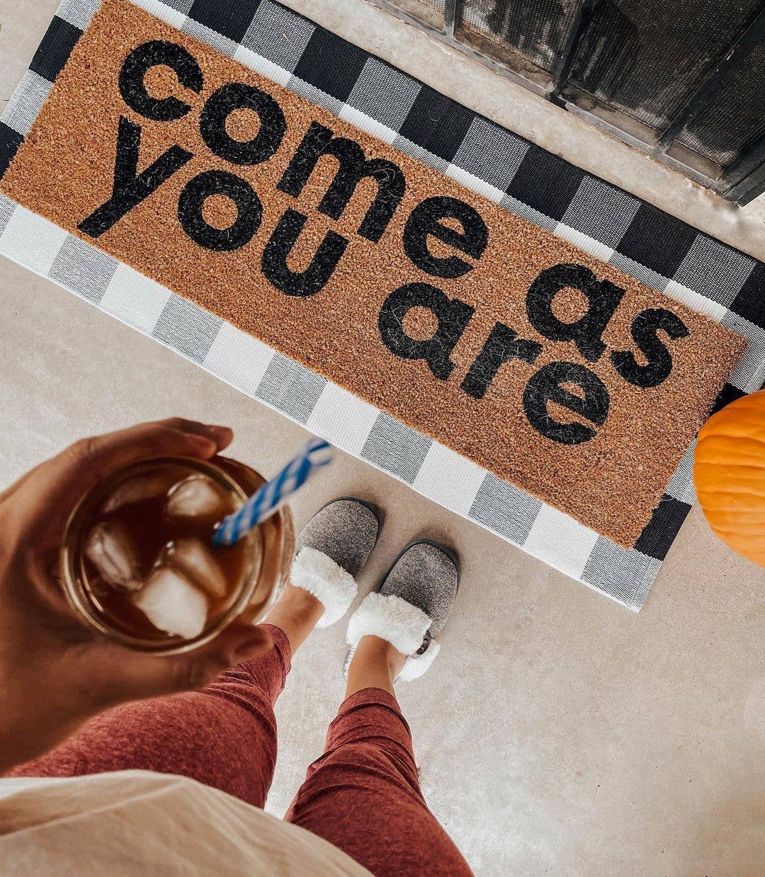 Modern Burlap - Wholesale Door Mat - XL Doormat - Come as you are (New Length)6