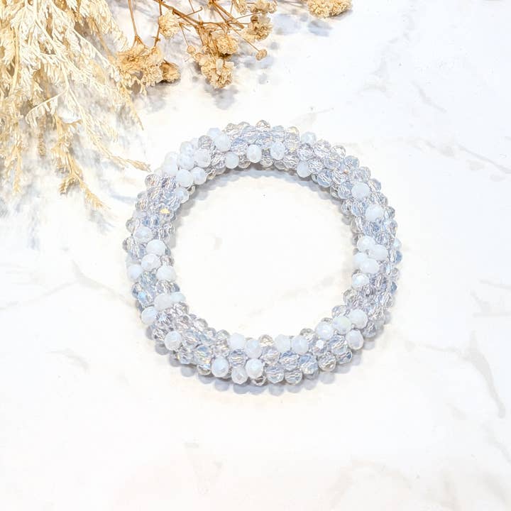 LOLO & YAYA - Wholesale Link & Chain Bracelet - White-tone crystal effect bracelet20
