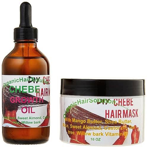 Organic Hair Solution - Wholesale Haarolie - CHEBE Haargroei Dikkere bundel -2in 1-olie- en haarmasker-Haarverdikking- Wilgenschorsolie- Ricinusolie- Mangoboter-Theeboom-Wilgenbast8