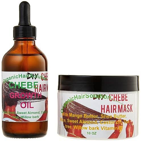 Organic Hair Solution - Wholesale Haarolie - CHEBE Haargroei Dikkere bundel -2in 1-olie- en haarmasker-Haarverdikking- Wilgenschorsolie- Ricinusolie- Mangoboter-Theeboom-Wilgenbast8
