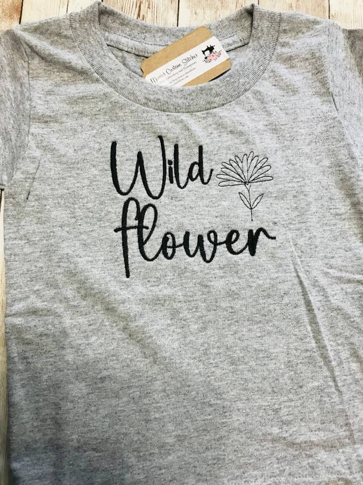 Wild Flower Baby Toddler Girls Unisex Cotton Casual Short S for wholesale by Memes Custom Stitches LLC