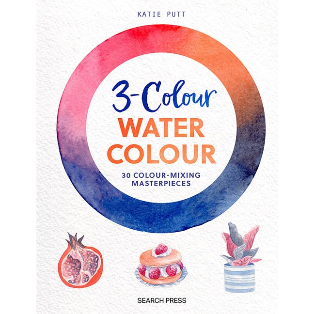 Search Press - Wholesale Book - Adult - 3-Colour Watercolour