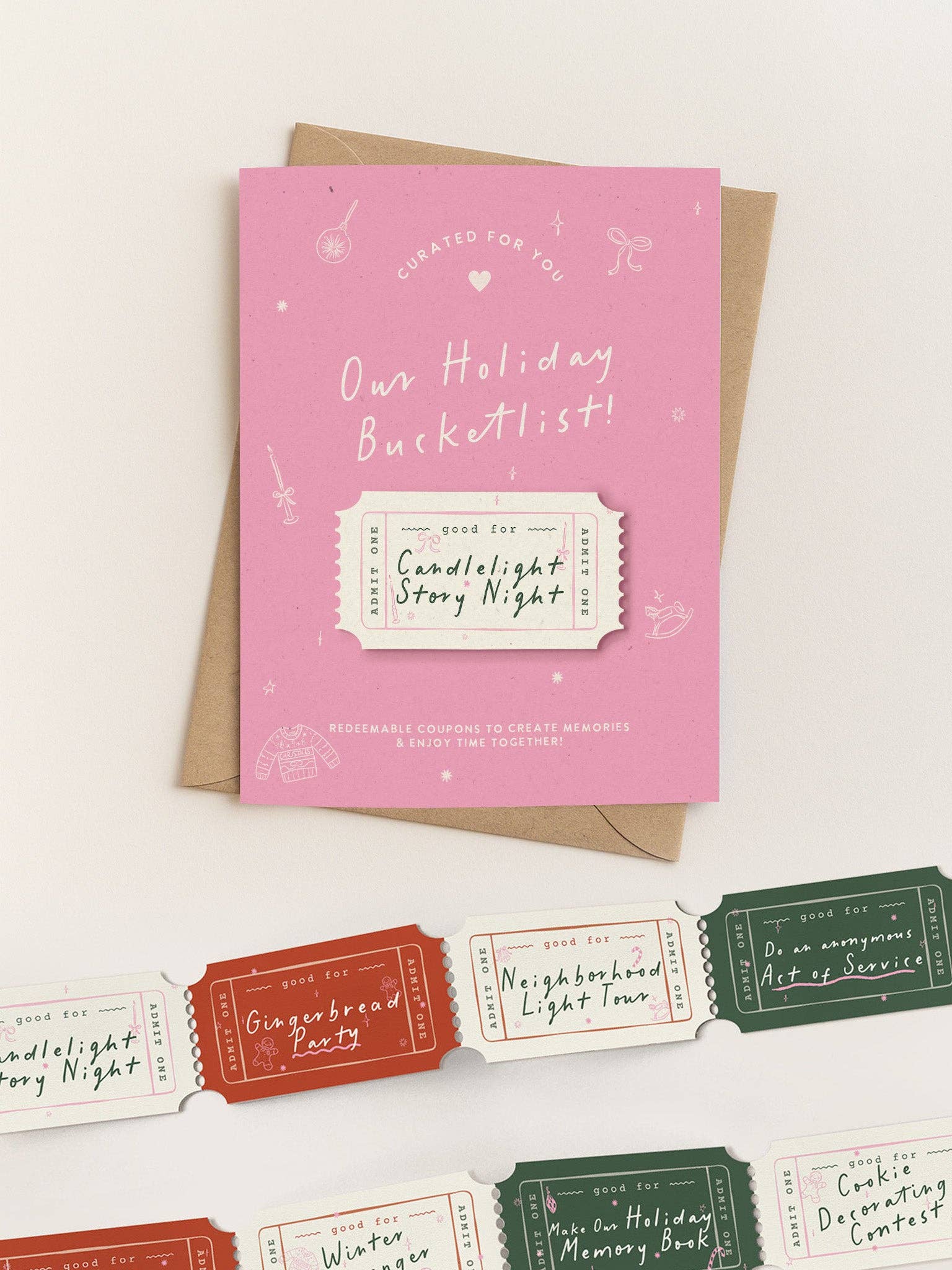 Curated for You Gifts - Wholesale Advent Calendar - Advent Calendar for Kids – Holiday Activity Coupons2