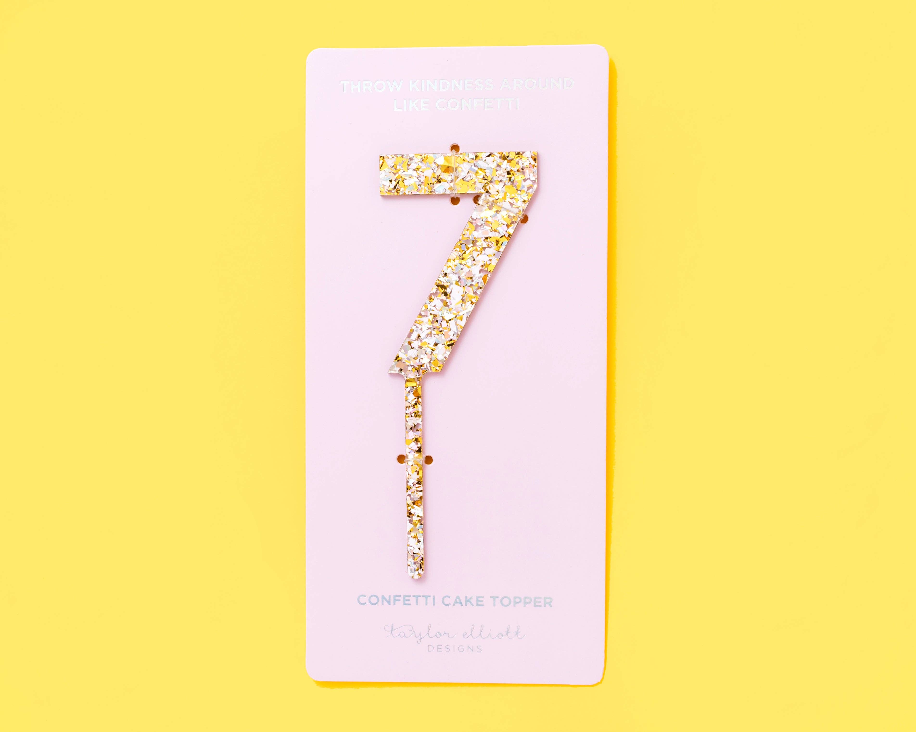 Taylor Elliott Designs - Vendita all'ingrosso Topper per torte/cupcake - Decorazioni per Torte con Confetti di Perle Num 0-9 - Ciascuno - Min. 47