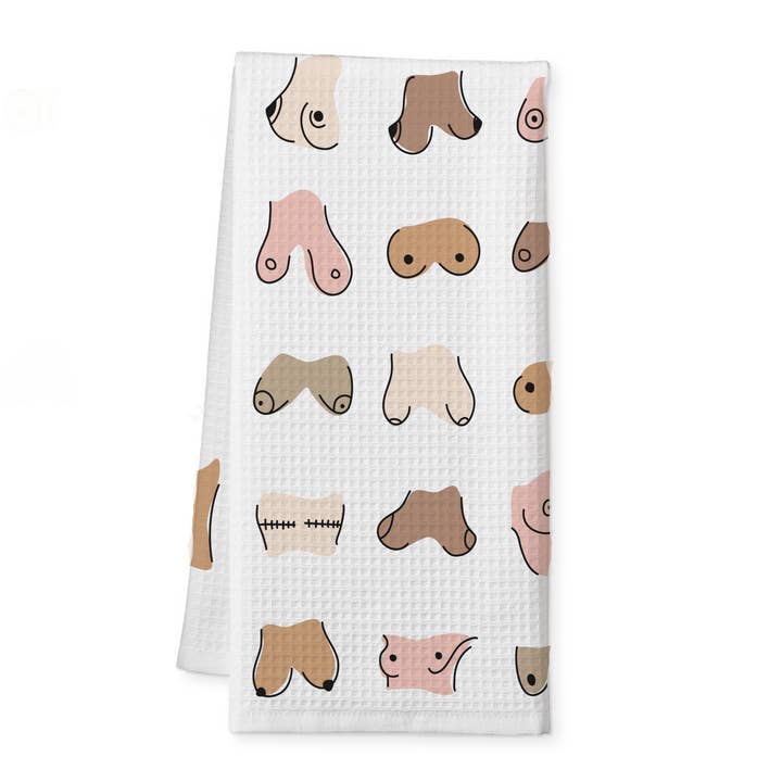 Risqué Gifts - Wholesale Tea Towel - Boob Fiesta Tea Towel