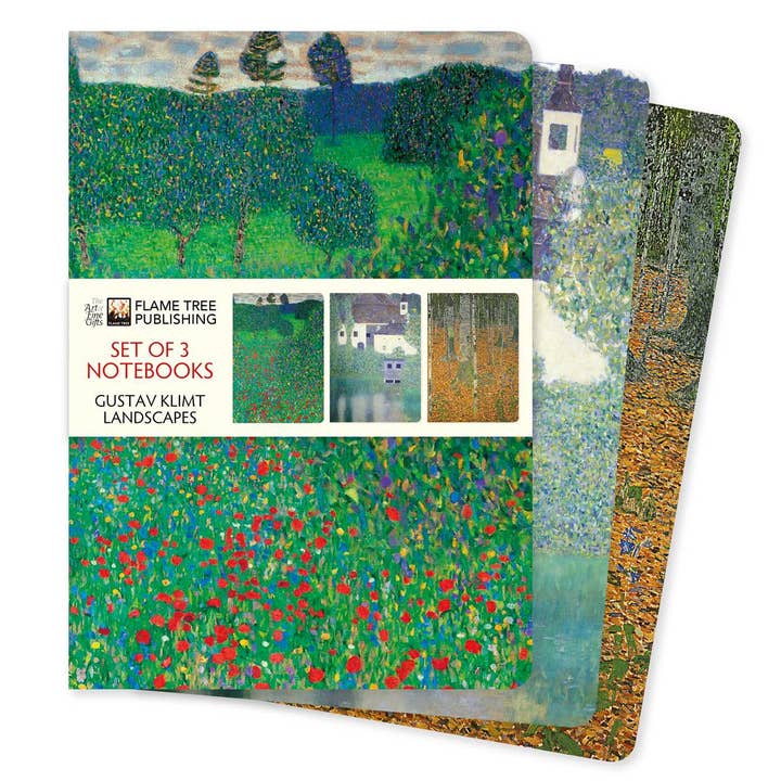 Texas Bookman - Wholesale Notebook - Gustav Klimt: Landscapes Set of 3 Standard Notebooks