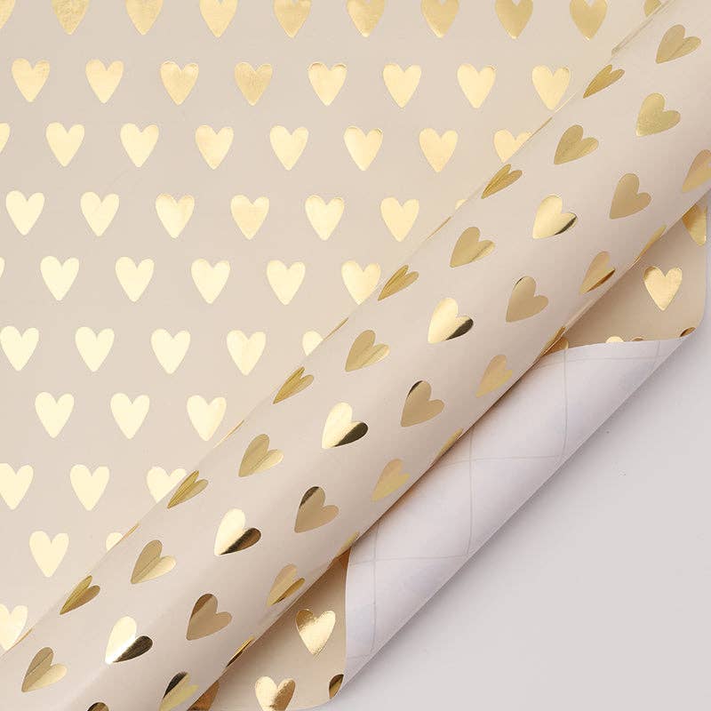 LaRibbons and Crafts Matte Gold Wrapping Paper