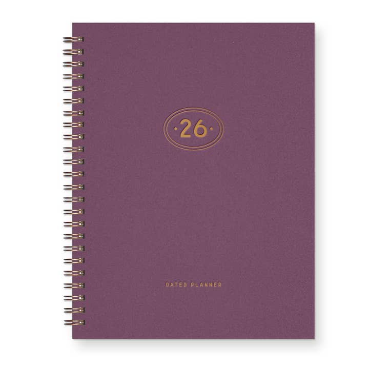 Ruff House Print Shop - Wholesale Planner - 2026 Gold Plated Dated Planner : Calendar Year2
