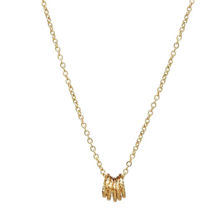 Collier petit cercle torsadé pour la vente par Ofina Jewelry