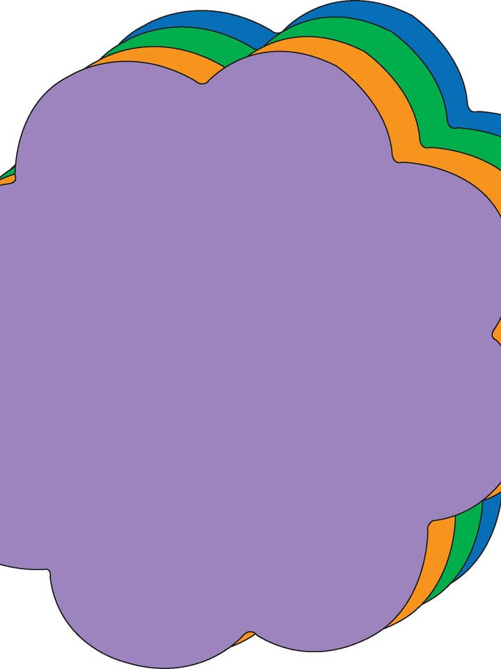 Super recortes de cores sortidas de flores - 8” x 10” por atacado de Creative Shapes Etc.