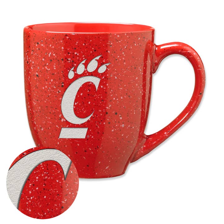 NCAA Cincinnati Bearcats Red 16 oz Ceramic Mug for wholesale by Rico Industries