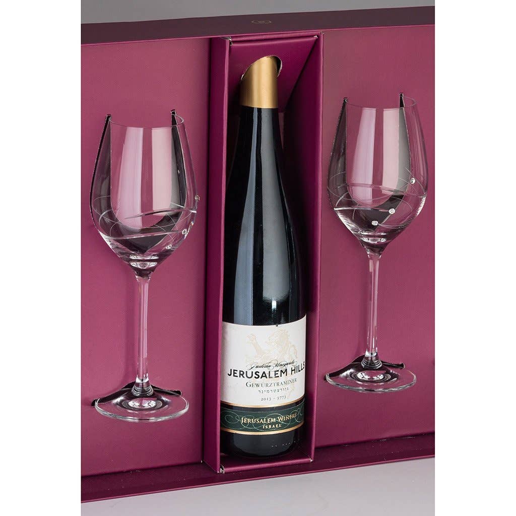 Barski - Wholesale Wine Glass - Sparkle 2 Wine Glass with Space for Bottle, 16 oz.1