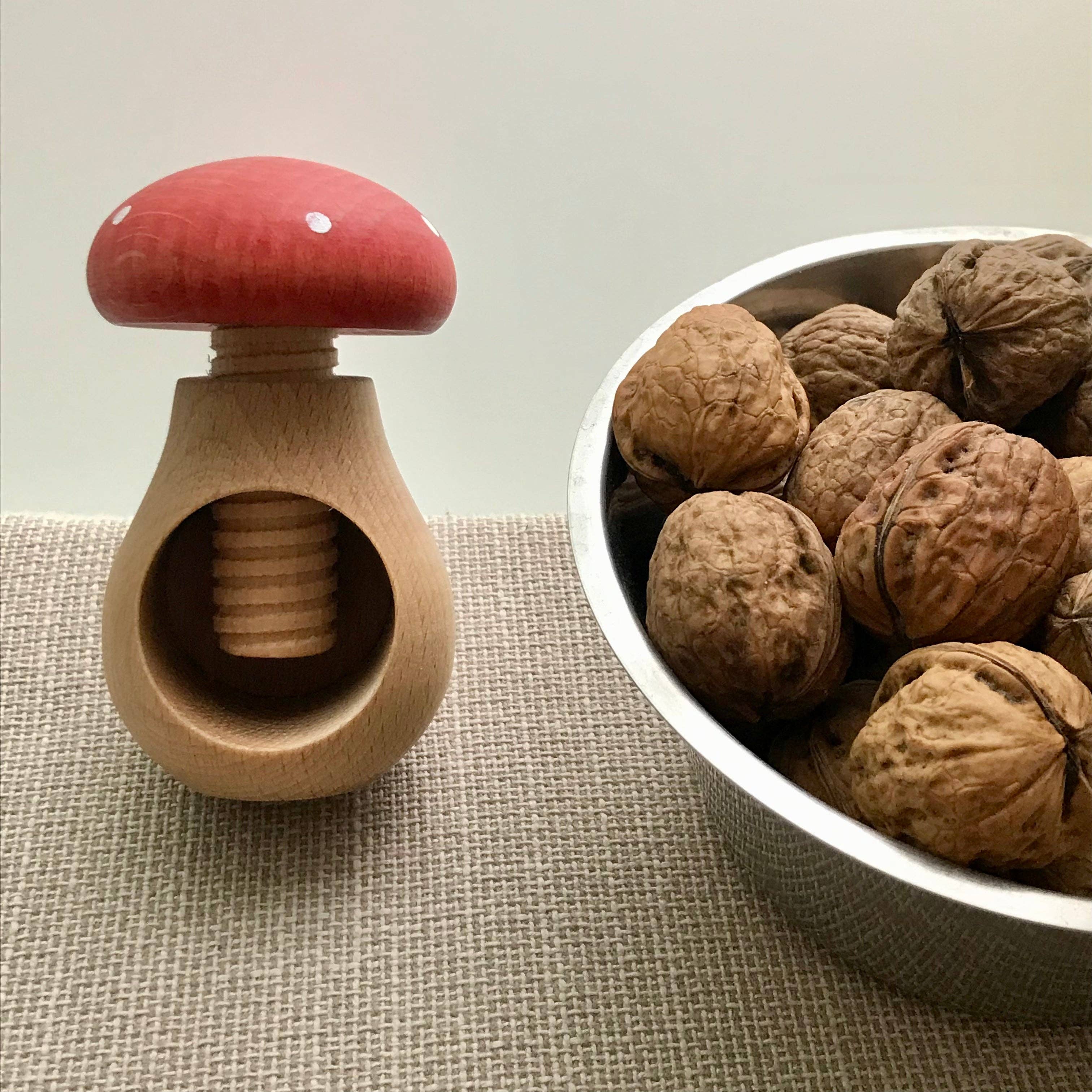 Montessori Baby - Wholesale Wood Toy - Kids - wooden mushroom nutcracker1